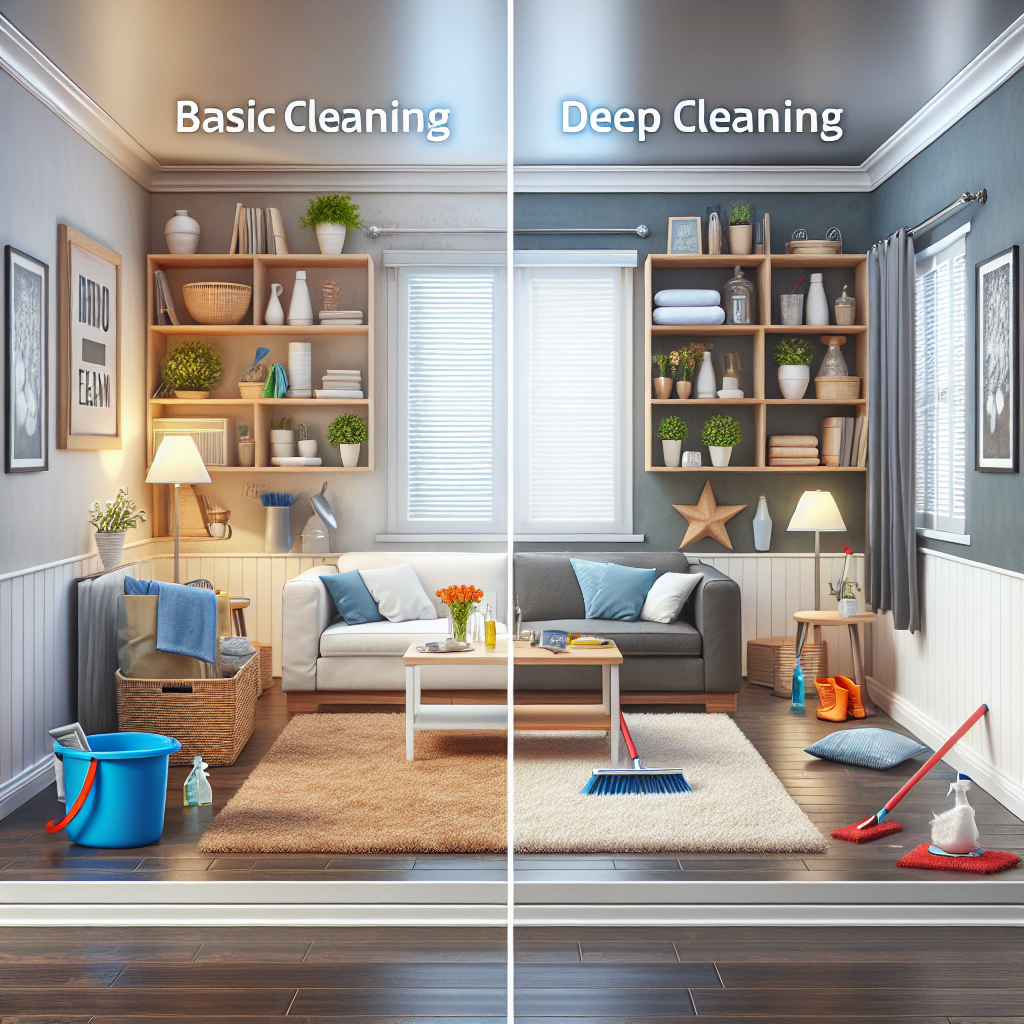 Basic Professional Clean Basic Cleaning vs Deep Cleaning | What's the Difference?